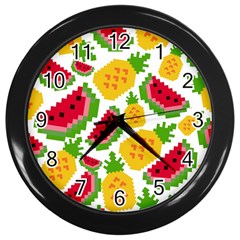 Watermelon -12 Wall Clock (black) by nateshop