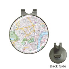 London City Map Hat Clips With Golf Markers by Bedest