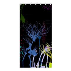 Art Design Graphic Neon Tree Artwork Shower Curtain 36  X 72  (stall)  by Bedest