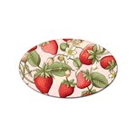 Strawberry Fruit Sticker (Oval) Front