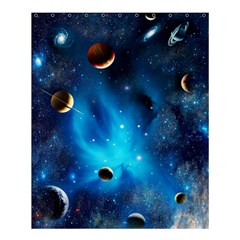 3d Universe Space Star Planet Shower Curtain 60  X 72  (medium)  by Grandong