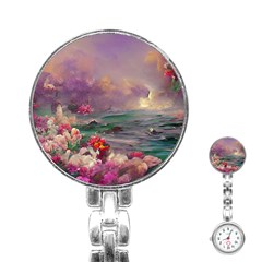 Abstract Flowers  Stainless Steel Nurses Watch by Internationalstore