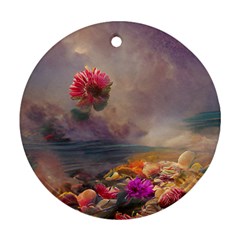 Floral Blossoms  Round Ornament (two Sides) by Internationalstore