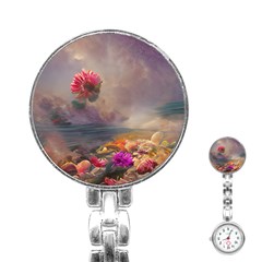 Floral Blossoms  Stainless Steel Nurses Watch by Internationalstore