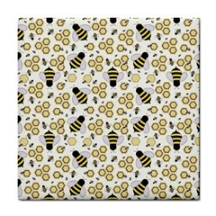 Bee Honeycomb Honeybee Insect Tile Coaster by Pakjumat