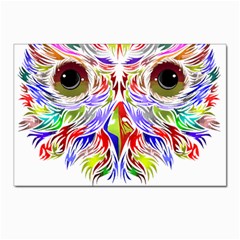 Owl T-shirtowl Color Full For Light Color T-shirt T-shirt Postcard 4 x 6  (pkg Of 10) by EnriqueJohnson