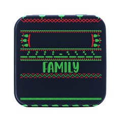 Faulkner Family Christmas T- Shirt Legend Faulkner Family Christmas T- Shirt Square Metal Box (black) by ZUXUMI