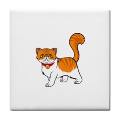 Persian Cat T-shirtwhite Look Calm Persian Cat 19 T-shirt Tile Coaster by EnriqueJohnson