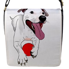 Bulldog T- Shirt Running Bulldog T- Shirt Flap Closure Messenger Bag (s) by JamesGoode