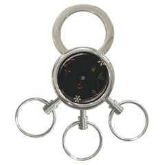 Festive Season Christmas Paper 3-ring Key Chain by uniart180623