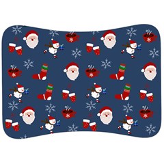 Christmas Background Design Pattern Velour Seat Head Rest Cushion by uniart180623