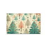 Christmas Tree Sticker Rectangular (10 pack) Front