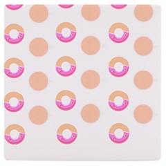 Coffee Donut Patterns T- Shirt Coffee & Donut Patterns T- Shirt Uv Print Square Tile Coaster  by EnriqueJohnson