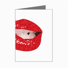 Lips -25 Mini Greeting Card by SychEva