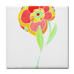 Flowers Art T- Shirtflower T- Shirt (2) Tile Coaster by EnriqueJohnson