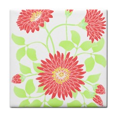 Flowers Lover T- Shirtflowers T- Shirt (8) Tile Coaster by EnriqueJohnson