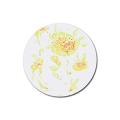 Flowers Lover T- Shirtflowers T- Shirt (11) Rubber Coaster (round) by EnriqueJohnson