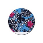 Hawaii T- Shirt Hawaii Flowering Trend T- Shirt Rubber Round Coaster (4 pack) Front