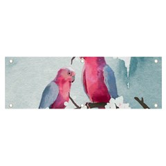 Watercolor Parrot Banner And Sign 6  X 2  by SychEva