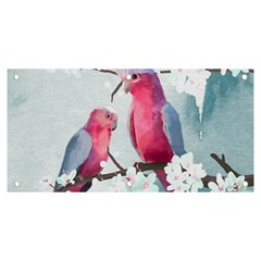 Watercolor Parrot Banner And Sign 6  X 3  by SychEva