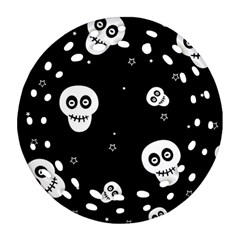 Skull Pattern Ornament (round Filigree) by Ket1n9