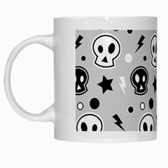 Skull-pattern- White Mug by Ket1n9