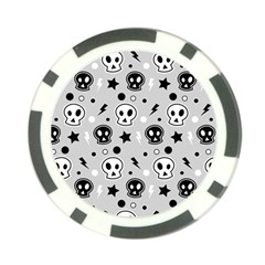 Skull-pattern- Poker Chip Card Guard (10 Pack) by Ket1n9