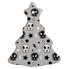Skull-pattern- Christmas Tree Ornament (two Sides) by Ket1n9