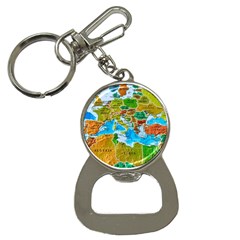 World Map Bottle Opener Key Chain by Ket1n9