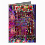 Technology Circuit Board Layout Pattern Greeting Card Left