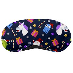 Colorful Funny Christmas Pattern Sleep Mask by Ket1n9