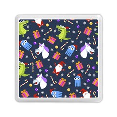 Colorful Funny Christmas Pattern Memory Card Reader (square) by Ket1n9