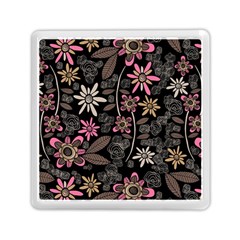 Flower Art Pattern Memory Card Reader (square) by Ket1n9