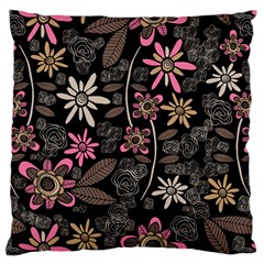 Flower Art Pattern Large Cushion Case (two Sides) by Ket1n9
