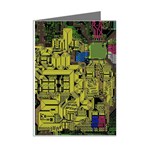 Technology Circuit Board Mini Greeting Cards (Pkg of 8) Right
