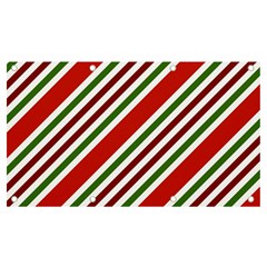 Christmas-color-stripes Banner And Sign 7  X 4  by Grandong