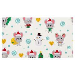 Christmas-seamless-pattern-with-cute-kawaii-mouse Banner And Sign 7  X 4  by Grandong