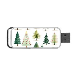Christmas Xmas Trees Portable Usb Flash (two Sides) by Vaneshop