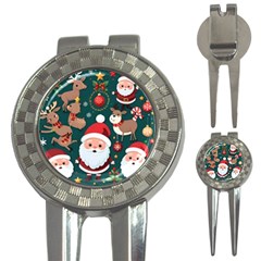 Christmas Santa Claus 3-in-1 Golf Divots by Vaneshop