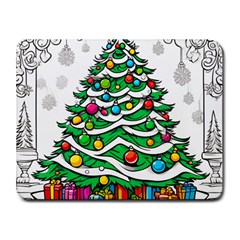 Christmas Tree Small Mousepad by Vaneshop