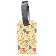 Love Mom Happy Mothers Day I Love Mom Graphic Pattern Luggage Tag (two Sides) by Vaneshop