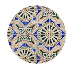 Ceramic-portugal-tiles-wall- Mini Round Pill Box (pack Of 3) by Amaryn4rt