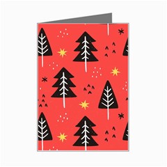Christmas Christmas Tree Pattern Mini Greeting Card by Amaryn4rt