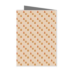 Christmas-wrapping-paper Mini Greeting Cards (pkg Of 8) by Amaryn4rt