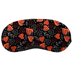Seamless-vector-pattern-with-watermelons-hearts-mint Sleep Mask by Amaryn4rt