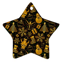 Christmas Background Ornament (star) by Pakjumat
