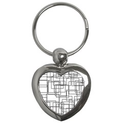 Structure Pattern Network Key Chain (heart) by Amaryn4rt