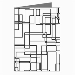Structure Pattern Network Greeting Card by Amaryn4rt