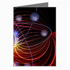 Physics Quantum Physics Particles Greeting Card by Sarkoni