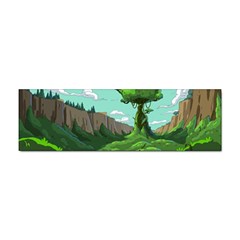 Adventure Time Cartoon Green Color Nature  Sky Sticker (bumper) by Sarkoni